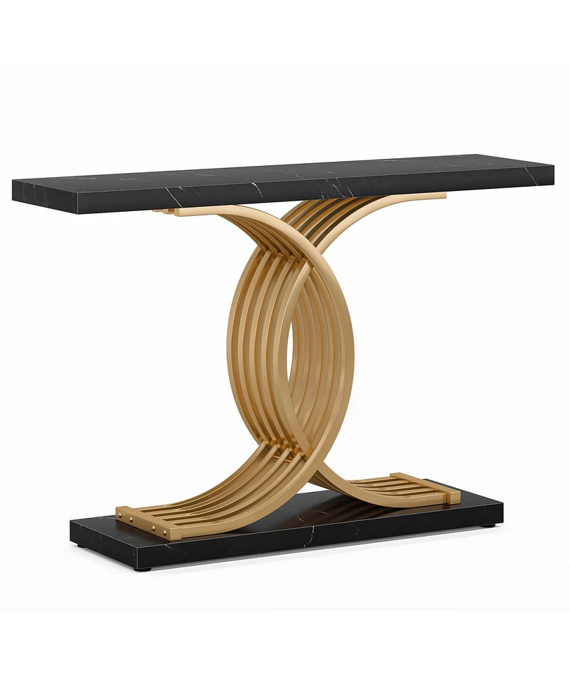 Tribesigns Gold Entryway Table, Modern 39