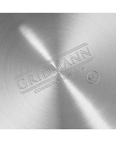 Gridmann 1.5 Qt Tapered Aluminum Sauce Pan with Silicone Handle, Nsf Professional Cookware