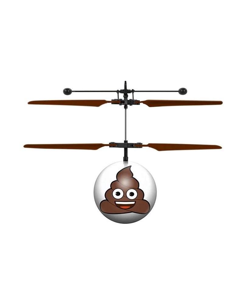 World Tech Toys Poop Emoji Ir Ufo Ball Helicopter