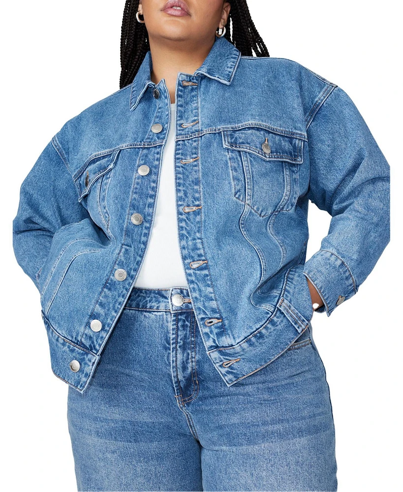 Eloquii Plus Oversized Denim Jacket