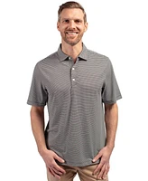 Cutter & Buck Men's Forge Eco Double Stripe Stretch Recycled Polo Shirt