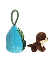 Aurora Small Otter Hideouts Enchanting Plush Toy Brown 5.5"