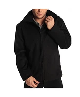 Alpine Swiss Grant Mens 28" Open Bottom Jacket Wool Blend Jd Bomber Zippered