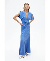 Nocturne Women's Draped V-Neck Dress