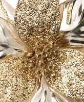 Holiday Lane Picks Gold Flower Pick Ornament, Created for Macy's