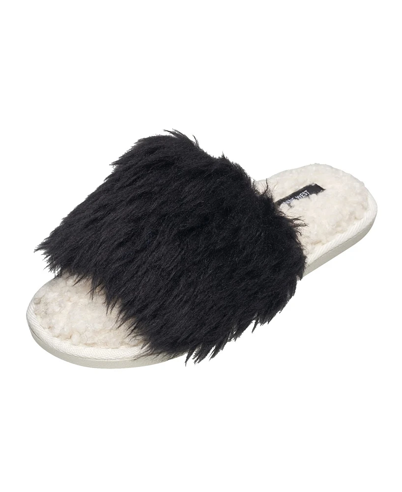 Nine West Women's Fuzzy Slide