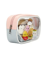 Squishmallows Food Squad Travel Cosmetic Bags (Set of 3)