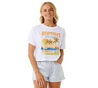 Rip Curl Juniors' High Tide Scenic Graphic Print Cotton T-Shirt