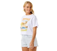 Rip Curl Juniors' High Tide Scenic Graphic Print Cotton T-Shirt