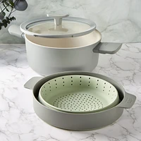 BergHOFF Balance Non-stick Silicone Collapsible Steamer Basket & Strainer 10", Recycled Material