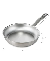 BergHOFF Graphite Recycled 18/10 Stainless Steel Frying Pan 10"