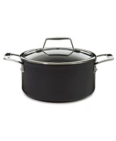 BergHOFF Essentials Non-stick Hard Anodized 8" Stockpot 3.3qt. With Glass Lid, Black