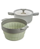 BergHOFF Balance 3Pc Non-stick Ceramic Steamer Set, Recycled Aluminum