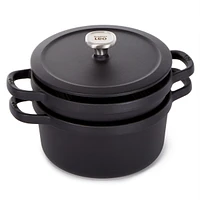 BergHOFF Graphite 3Pc Enamel Cast Iron Cookware Set