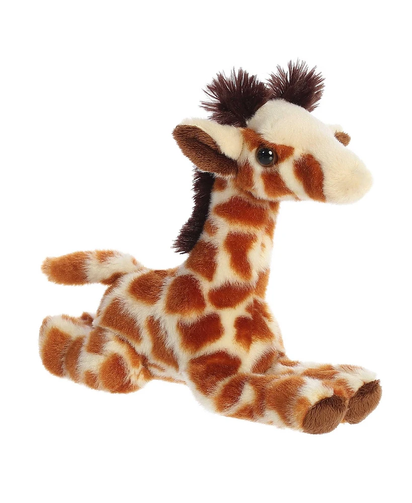 Aurora Small Giraffe Calf Mini Flopsie Adorable Plush Toy Brown 8"