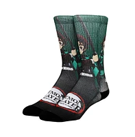 Demon Slayer Men's Green Sublimated crew Socks for Men