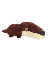 Aurora Medium Toby Otter Schnozzles Playful Plush Toy Brown 11.5"