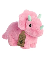 Aurora Small Trix Triceratops Eco Nation Eco-Friendly Plush Toy Pink 6"