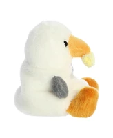 Aurora Mini Buoy Seagull With Fry Palm Pals Adorable Plush Toy White 4.5"