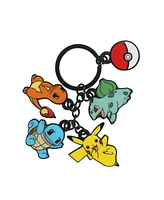 Pokemon Characters 5-Charm Black Keychain