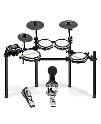 LyxPro LyxJam 8-Piece Electronic Drum Set, Pro Electric Drum Set w/Sticks Included