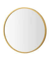 Sugift 16-inch Round Wall Mirror with Aluminum Alloy Frame