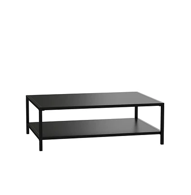 Merrick Lane Lanier Two-Tier All-Weather Patio Coffee Table