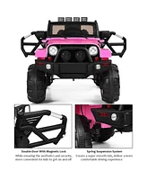 12V Electric Ride On Truck with Parental Remote Control and Led Lights