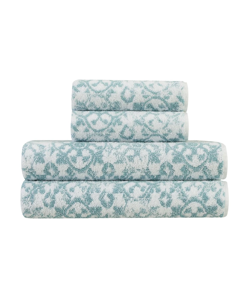 Jessica Simpson Aziza 4 Piece Bath Towel Set