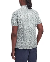 Barbour Men's Jackstone Short Sleeve Button-Front Leaf Print Shirt