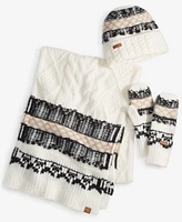 Cole Haan Women's Reversible Fair Isle Cuffed Beanie
