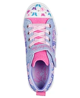Skechers Little Girls' Twinkle Toes: Sparks - Ombre Flutter Stay-Put Light-Up Casual Sneakers from Finish Line