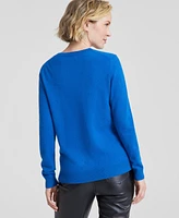 Charter Club 100% Cashmere Women's V-Neck Long-Sleeve Sweater, Regular & Petites, Created for Macy's