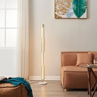 Brightech Callie 65" Dimmable 4-Light Led Floor Lamp with Marble Base