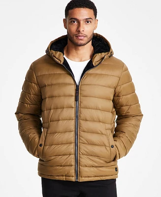 Hawke & Co. Men's Sherpa Lined Hooded Puffer Jacket