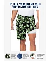 KingSize Big & Tall 8" Flex Swim Trunk With Super Stretch Liner