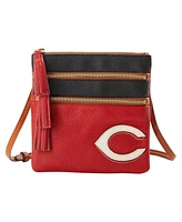 Dooney & Bourke Cincinnati Reds Infield Triple Zip Crossbody Purse