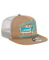 New Era Men's Tan Miami Dolphins Meet Me 9FIFTY Snapback Hat