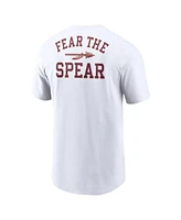 Nike Men's White Florida State Seminoles Blitz 2-Hit T-Shirt