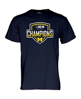 Blue 84 Men's and Women's Navy Michigan Wolverines 2024 Big Ten Lacrosse Tournament Champions T-Shirt