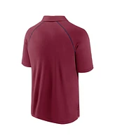 Fanatics Men's Burgundy Colorado Avalanche Raglan Strong Alone Polo Shirt