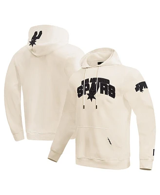 Pro Standard Men's Cream San Antonio Spurs Triple Tonal Dk Pullover Hoodie