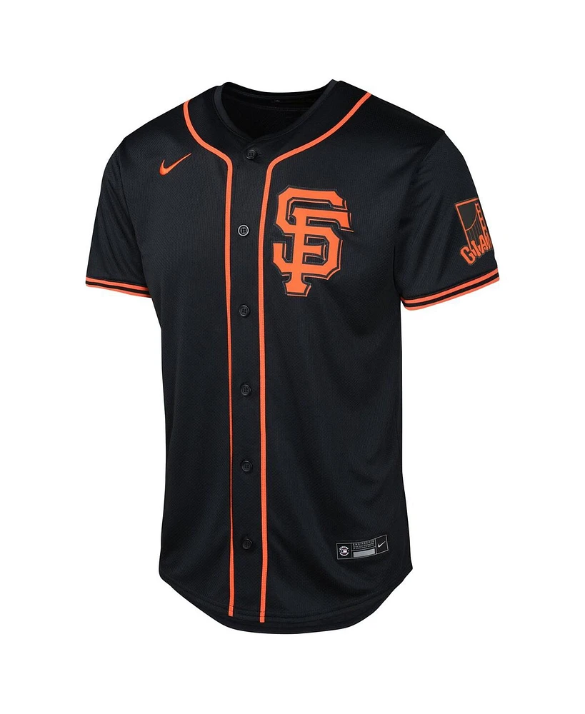 Nike Big Boys and Girls Black San Francisco Giants Alternate Limited Jersey