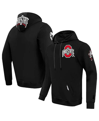 Men's Pro Standard Scarlet Ohio State Buckeyes Classic Fleece Pullover Hoodie