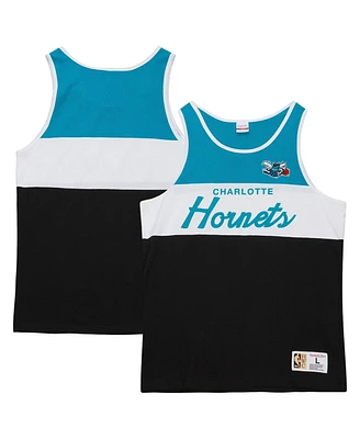 Mitchell Ness Men's Black Charlotte Hornets Special Script Tank Top