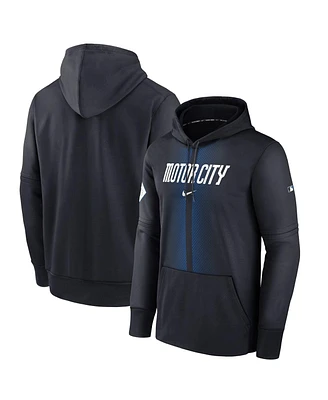 Nike Men's Black Detroit Tigers 2024 City Connect Authentic Collection Practice Performance Pullover Hoodie