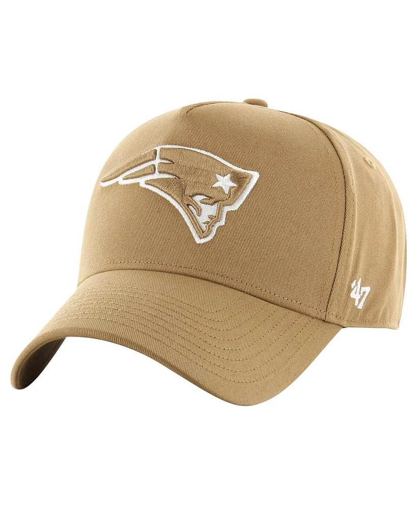 47 Brand Men's Tan New England Patriots Ballpark Mvp Adjustable Hat