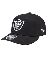 New Era Men's Black Las Vegas Raiders Main Low Profile 9FIFTY Snapback Hat