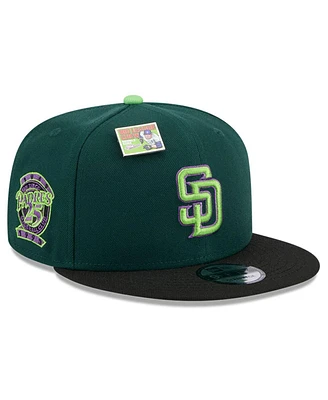 New Era Men's Green/Black San Diego Padres Sour Apple Big League Chew Flavor Pack 9FIFTY Snapback Hat