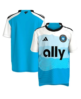 Adidas Toddler Blue Charlotte Fc 2024 Aeroready Team Jersey